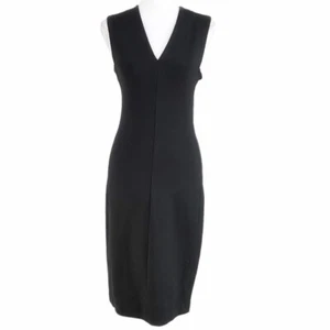 STANDARD JAMES PERSE BLACK V-NECK SLEEVELESS MIDI SHEATH DRESS - S - Picture 1 of 8