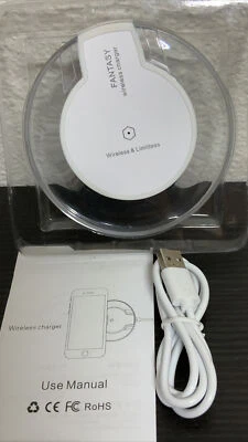 🍒 Qi Wireless Fast Charger Dock Charging Pad + Receiver*As Shown - Image 1 of 3