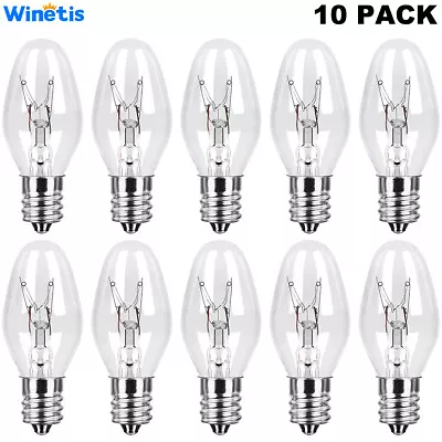 10 Pack 15W 15 Watt Scentsy Plug-in Wax Warmer Night Light Diffuser C7 Bulbs - Image 1 of 4