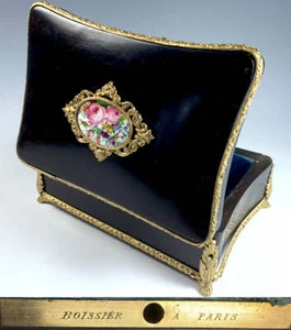 RARE Antique French Jewelry Box, Chocolatier's Confection Casket, Boissier PARIS - Picture 1 of 11