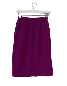 Vintage Pendleton Women’s Skirt Purple Pleated Pencil Wool USA  Size 2 - Picture 1 of 7