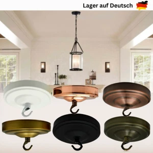 Vintage Lampenbaldachin Kronleuchter Decke Deckenrosette mit Haken Antik Canopy - Bild 1 von 23