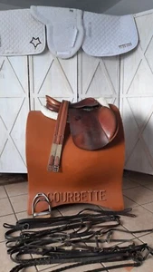 16.5" HDR English Saddle Tack Lot - Figure 8s - Picture 1 of 17