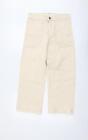 Red Herring Womens Beige Cotton Straight Jeans Size 8 L24 in Regular Button