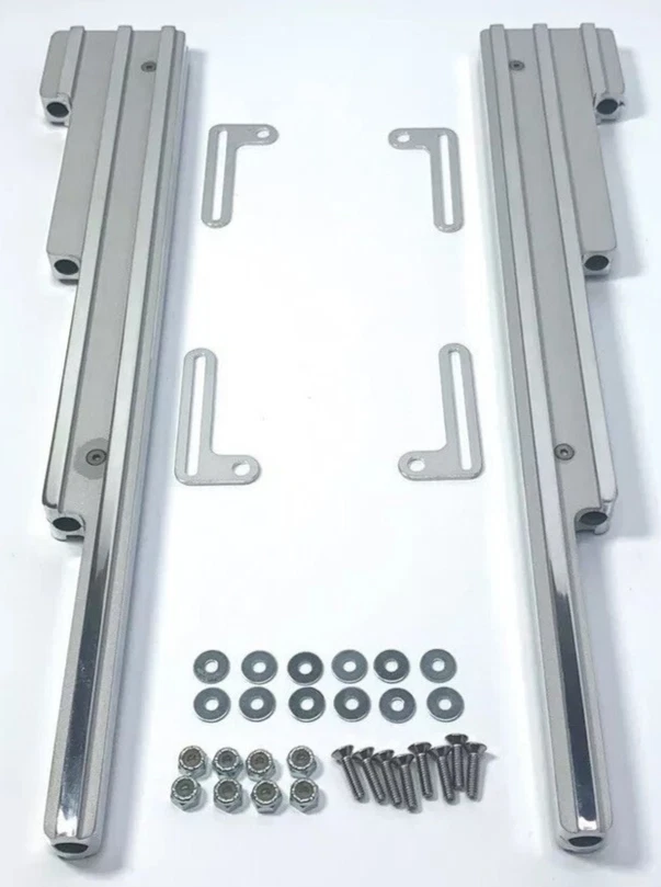 Bujía universal de aluminio pulido con aletas telares inalámbricos pulido/satinado Foto 1 de 1