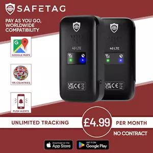SafeTag Mini 4G - GPS Tracker for Vehicles & More, UK Company, 4G GPS Tracker - Picture 1 of 8