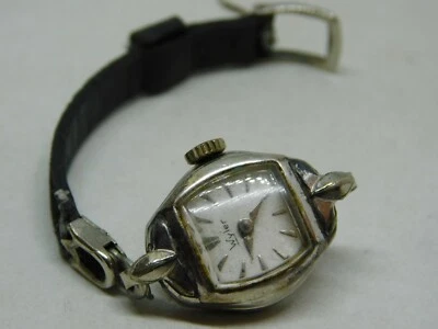 Vintage Wyler Silver Tone Wind-up Analog Women's Watch For Repairs - Image 1 of 4
