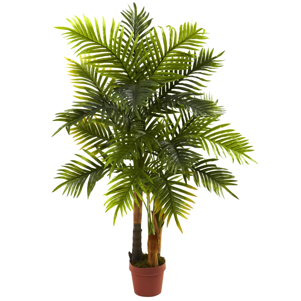 Areca Palm Tree Real Touch faux Plant Natural 4’ Decor - Image 1 of 1