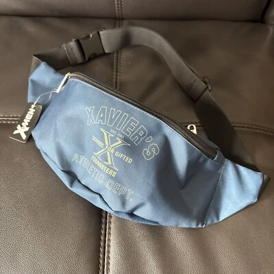 Riñonera azul con hebilla Marvel X-Men Xavier School para jóvenes superdotados Foto 1 de 4