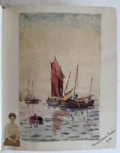 1902 ALBUM AMICORUM - MANUSCRIPT POETRY GERMAN BOOK antique ILLUSTRATED Nurnberg - Picture 1 of 17