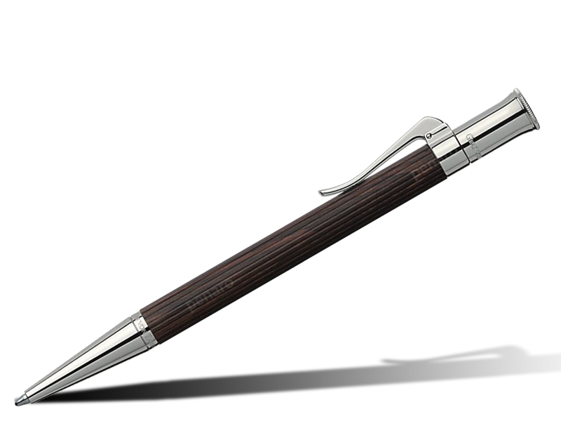 Graf von Faber Castell Drehkugelschreiber aus Grenadill platiniert
