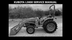 MANUAL DE SERVICIO DE TALLER KUBOTA L3800 -320pg para reparación y puesta a punto de tractor L 3800 - Imagen 1 de 6