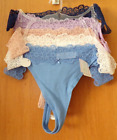 Live 2 Lounge~Lace Top Thong~5 Pack~Womens Size 2X~New With Tags