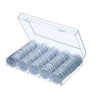 100 Pieces Coin Capsule Set Includes Foam Gaskets and Storage Organizer