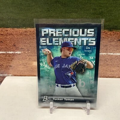 2023 Bowman Platinum Precious Elements Tucker Toman RC Toronto Blue Jays #PE-29 - Image 1 of 2