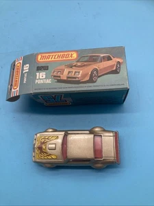 Matchbox 16 Pontiac Red Interior With Box - Picture 1 of 5