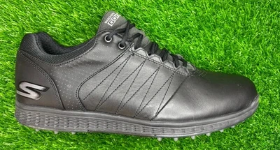 Skechers Go Golf Elite 2 Leather Golf Shoes All Black Spikeless Men's Size 10 - Image 1 of 4