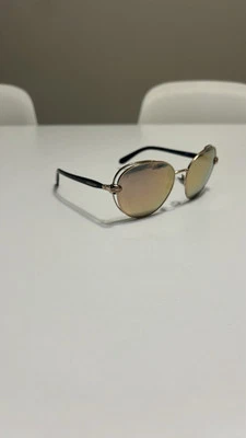 Gafas de sol BVLGARI Serpenti forma redonda con lente dorada/rosa degradada Foto 1 de 4