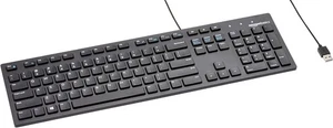 Amazon Basics Wired QWERTY Keyboard, Full-Sized, Black - Zdjęcie 1 z 5