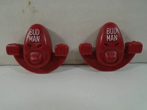 2--VINTAGE 1976 BESS INTERNATIONAL--BUDWEISER BUD MAN POCKET PALS--WHITE LETTERS - Picture 1 of 6