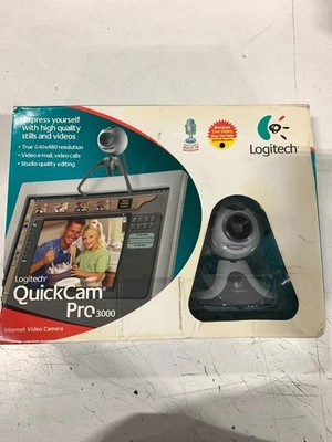 Logitech QuickCam Pro 3000 Internet Video Camera - SILVER - Image 1 of 2