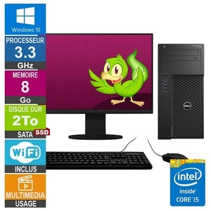 Dell Precision T3620 i5-6400 3.30GHz 8Go/2To SSD Wifi W10 + Ecran 27 - Photo 1/1