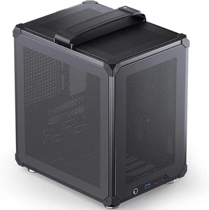 JONSBO C6-ITX Black Mini ITX Mesh PC Case, Compact SFF Chassis, ATX PSU #R010 - Photo 1/5
