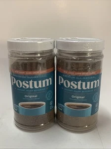 2x Postum Instant Warm Beverage, Original, Caffeine Free, 8oz 8/26 - Picture 1 of 5