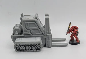 Forklift Industrial Vehicle 28mm Grimdark Terrain Scenery Wargame Necromunda - Picture 1 of 6