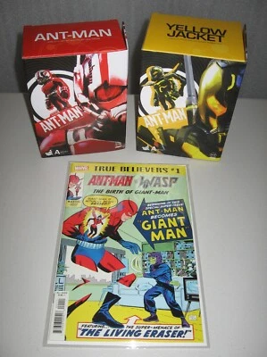 ANT-MAN & Yellowjacket Hot Toys Marvel Artist Mix Factory-Sealed Figures + Bonus - Image 1 of 4