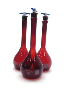 Lot of 3 Kimble 28016-250 KIMAX Class A Volumetric Flask, 250mL RAY-SORB - Picture 1 of 5