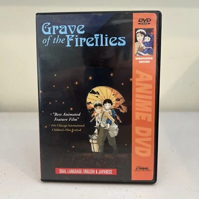 Grave Of The Fireflies - Dual Language : English & Japanese - Anime - DVD - VG - Image 1 of 3
