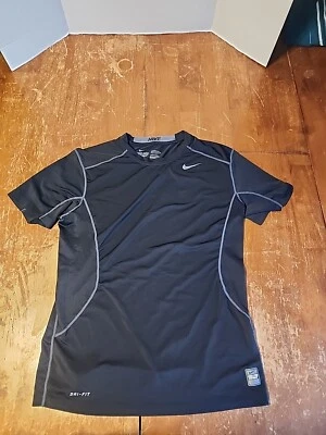Nike Hombres Ropa Deportiva Pro Combat Dri Fit 449787-012 Atlético Negro Gris Talla M Foto 1 de 4