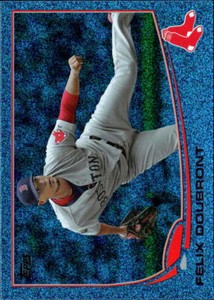 Felix Doubront 2013 Topps #508    Blue Slate Sparkle   Wrapper Redemption