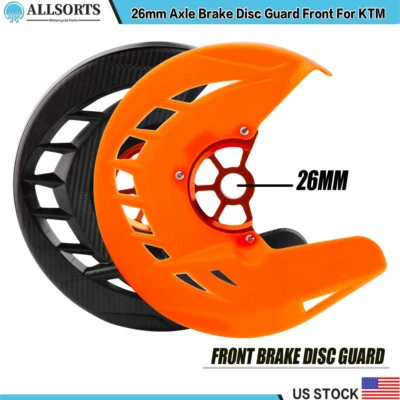 26mm Axle Brake Disc Guard Front For KTM 125 150 250 300 400 SX SXF XC XC-W EXC - Imagem 1 de 4