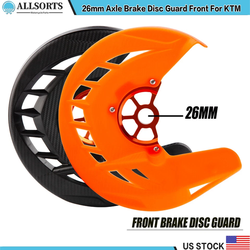 26mm Axle Brake Disc Guard Front For KTM 125 150 250 300 400 SX SXF XC XC-W EXC Foto 1 de 4
