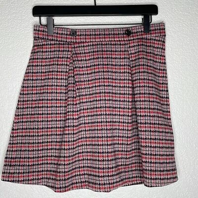 Modcloth Treat Me Sweet Plaid Mini Skirt Size M - Image 1 of 4