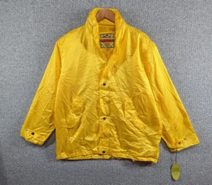 OTA Outertown Vintage 90's BNWT Yellow Nylon Full Zip Windbreaker Jacket Size M - Picture 1 of 15