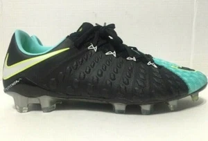 Nike Hypervenom Phantom 3 ACC FG Soccer Cleats Black Aqua Size Y4.5/W6.5 - Picture 1 of 11