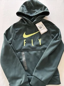 Nike Boys Fly Therma-Fit Green Basketball Hoodie Size Youth XS Brand New‼️ - Picture 1 of 8