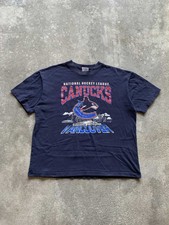 Vintage 90’s Vancouver Canucks Hockey Shirt Men's Fashion Top Tee TT9234
