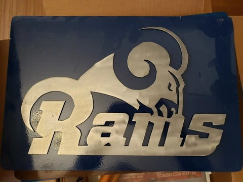 NFL LA St Louis Rams Metal Wall Art sign plaque Cover