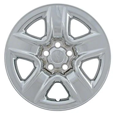 2006-2012 Toyota RAV4 5-spoke 17” Steel Wheel CHROME Skin Hubcap Cover - Image 1 of 4