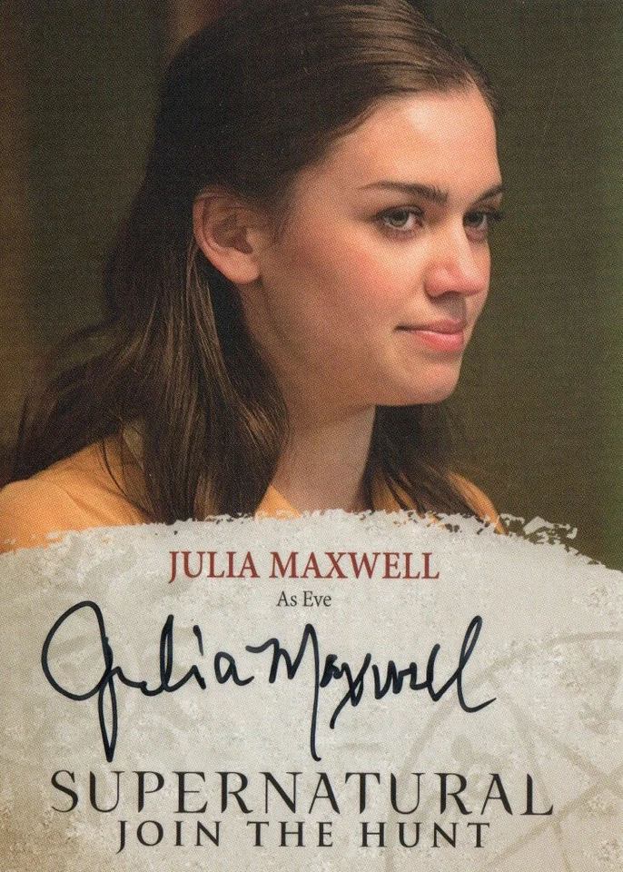 Supernatural Seasons 4-6 Auto Autograph JM Julia Maxwell As Eve - Image 1 of 1