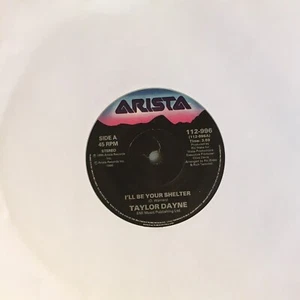 Taylor Dayne – I'll Be Your Shelter 7" Vinyl Record 112 996 (VG+) - Picture 1 of 3