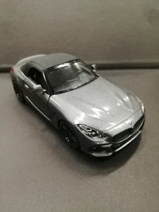 Bmw Z4 Kinsmart Grey Silver Car Model 1/34 Scale Diecast Open Doors New - Picture 1 of 2