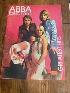 ABBA SONG FOLIO, 15 Greatest Hits Printed Autographs VERY GOOD CONDITION - Picture 1 of 11