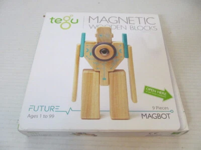 Bloques de madera magnéticos Tegu 9 piezas Future Magbot para edades de 1 a 99 Foto 1 de 4