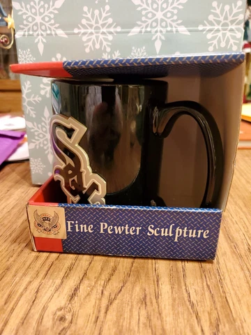 Chicago White Sox  Coffee Mug Pewter Emblem Cover