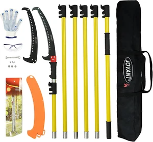 Manual Pole Saw,6.5-20 Ft Extendable Pole with Double Lock Design to Reach up 26 - Picture 1 of 6